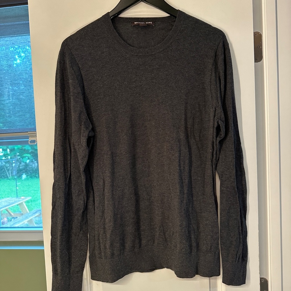 Michael Kors Dark Gray Long Sleeve Sweater